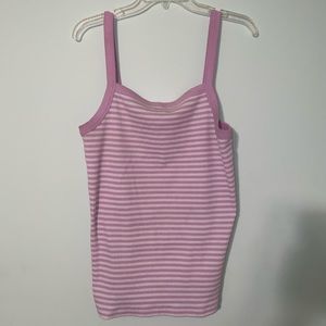 Old Navy Stripped Lavander Tank Top